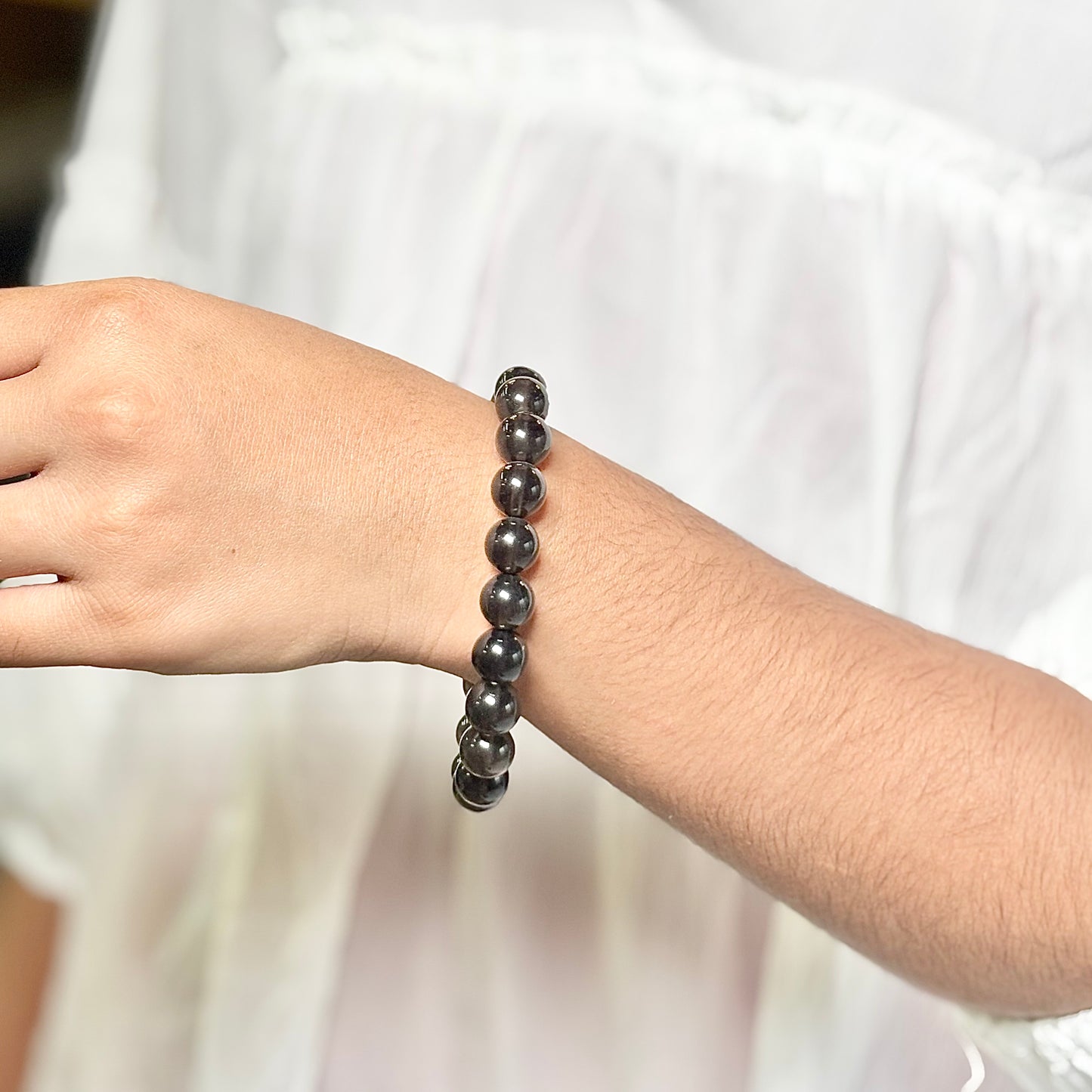 Tektite Bracelet 10mm – Cosmic Energy • Spiritual Expansion • Protection