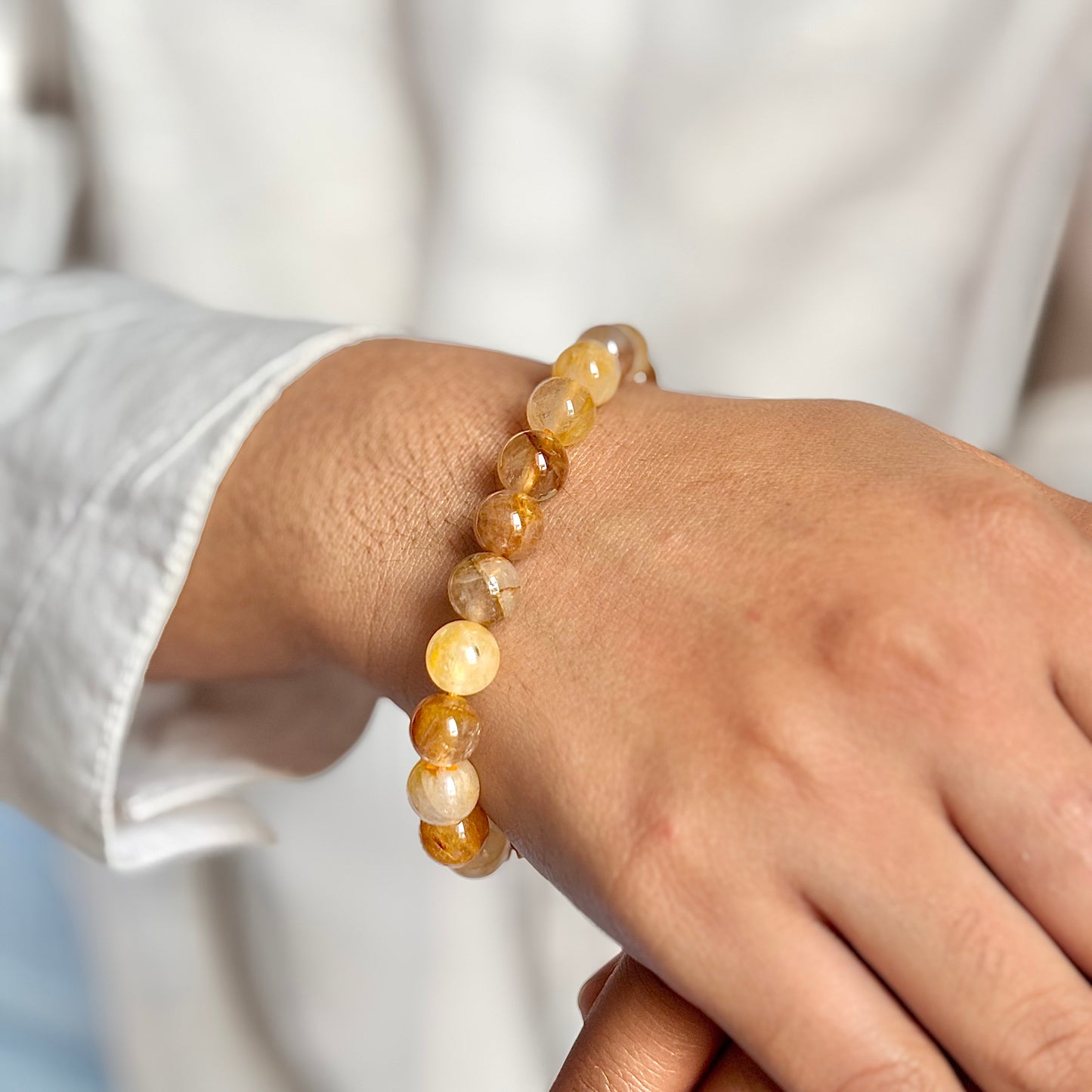 Golden Healer Bead Bracelet - 8mm | Amplify Personal Power & Boost confidence