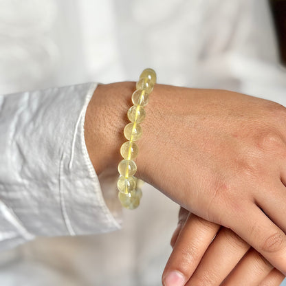 Lemon Quartz Bead Bracelet - 8mm | Reduce Distraction and improves concentration