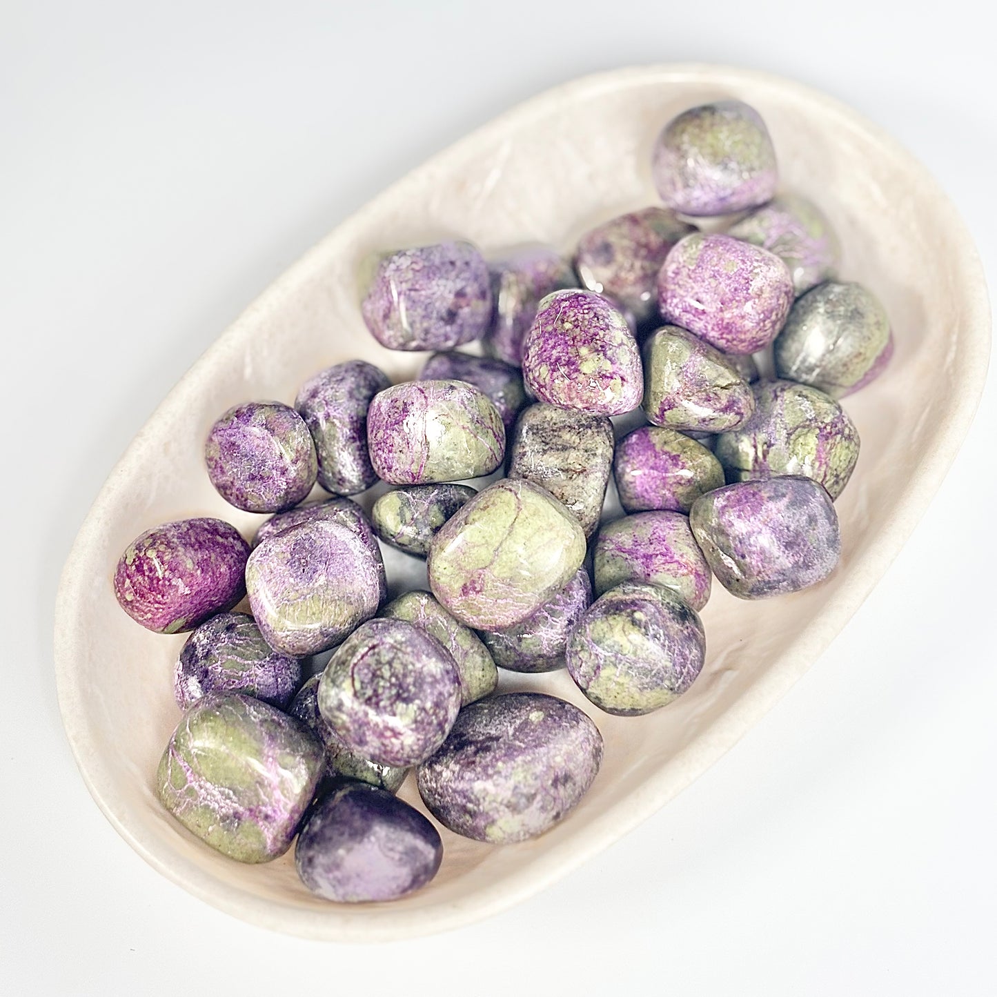 Stichtite Tumble Stone – Heart Healing & Spiritual Awakening Release the Past • Embrace Inner Peace • Awaken Intuition