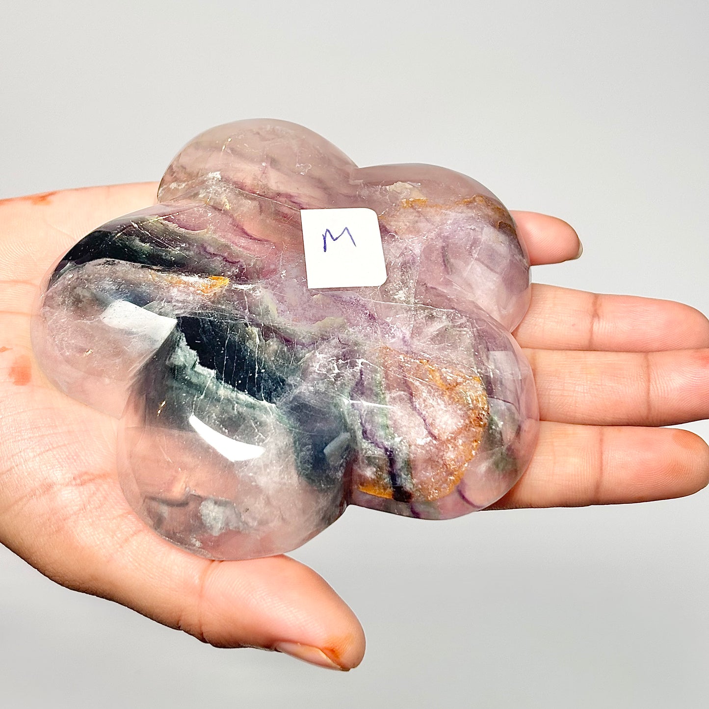 Flower-Shaped Multi Fluorite Bowl
