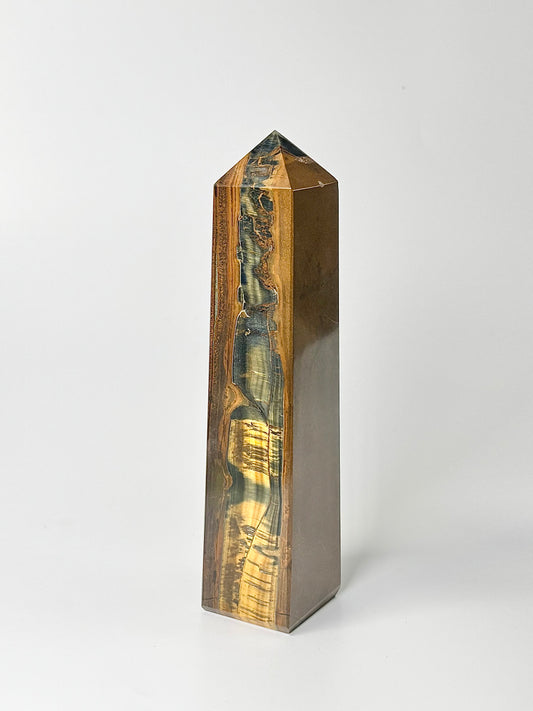 Four Facet Tiger’s Eye Tower – 692g - Focus, Confidence & Style