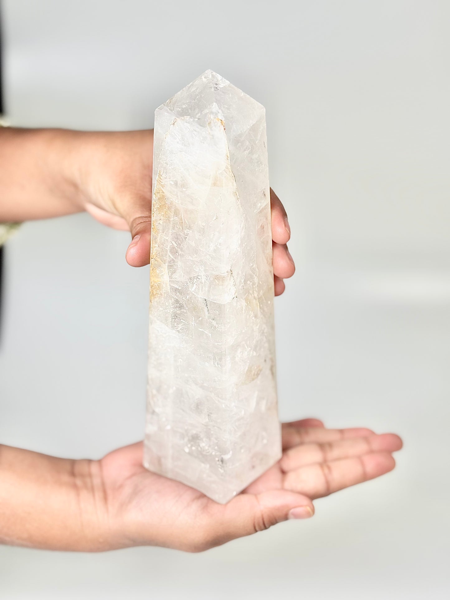 Four Facet Clear Quartz Tower – 930g - Amplify, Align & Awaken