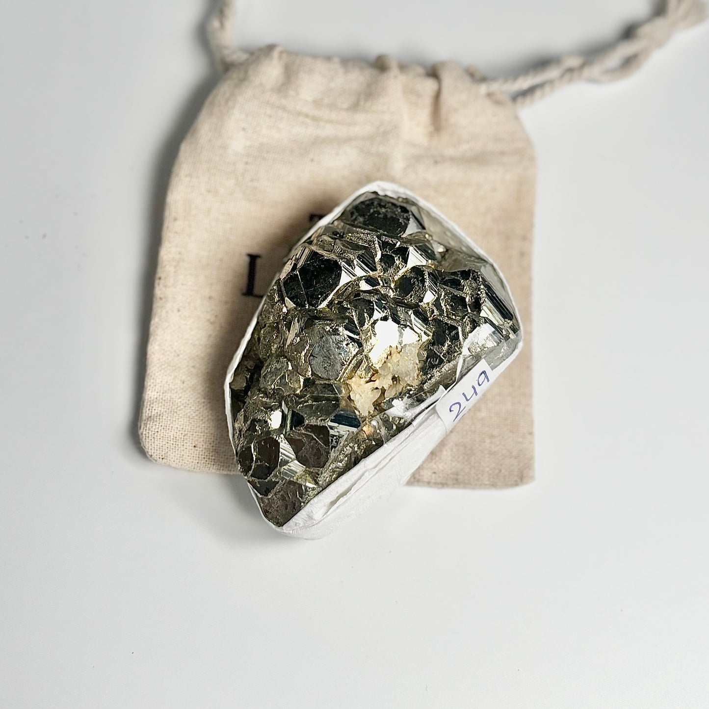 Peruvian Pyrite Cluster – 249g - Golden Brilliance & Striking Presence