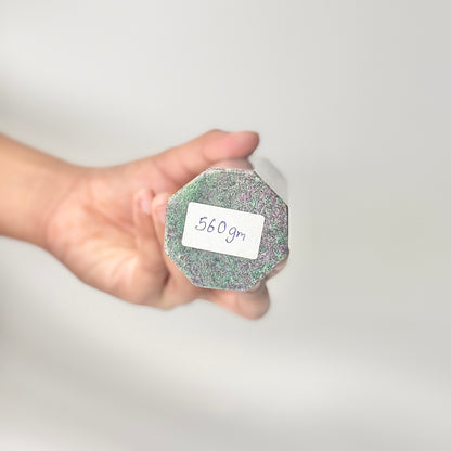 Eight Facet Ruby in Kyanite Tower – 560g -Distinctive Colour & Balanced Form