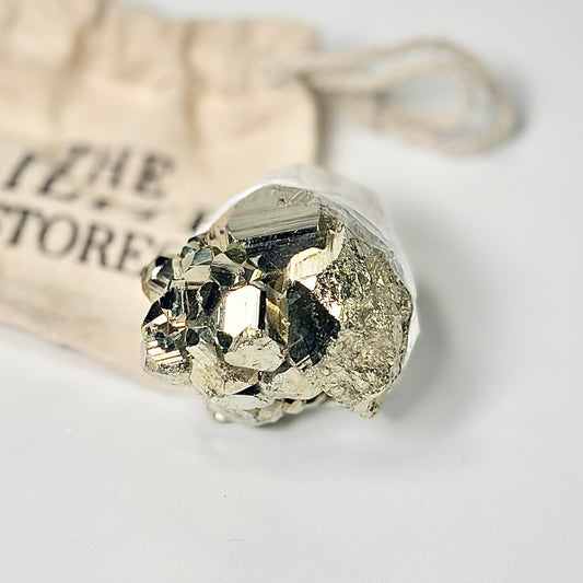 Peruvian Pyrite Cluster – 138g -Golden Brilliance & Striking Presence