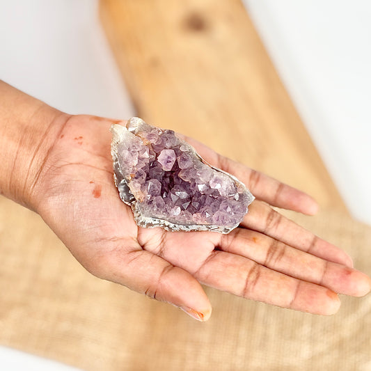 Amethyst Cluster - 90 Gm | Helps activating Third Eye & Psychic abilities