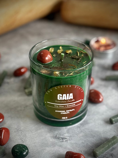 Gaia Altar Candle – 200 g Soy Wax Jar Candle for Ritual & Devotion