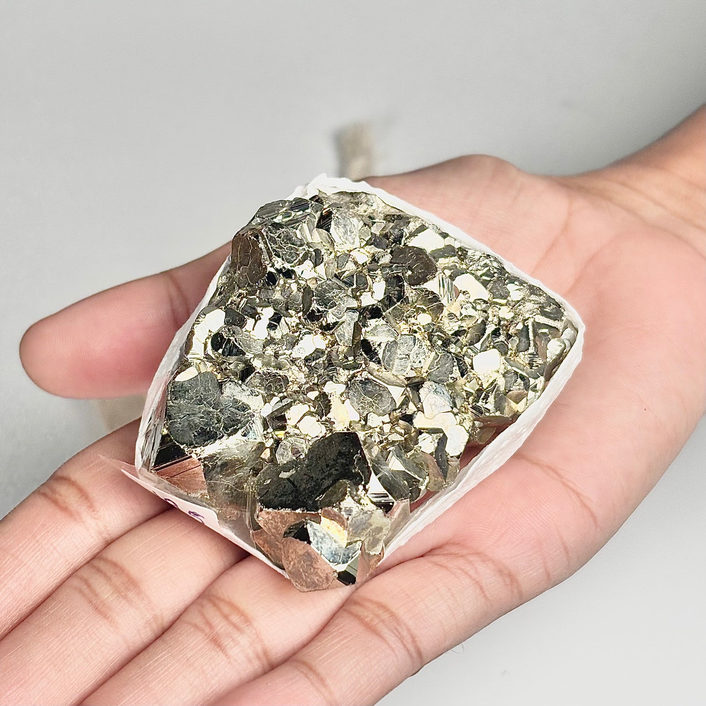 Peruvian Pyrite Cluster – 195g -Golden Brilliance & Striking Presence