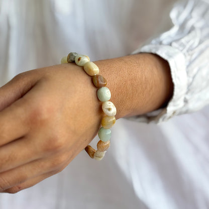 Amazonite Mini Tumble Bracelet | Stone of Gambling & Success