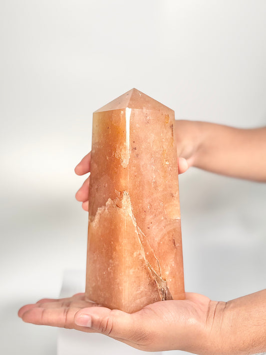 Red Aventurine Four-Facet Tower – 1273g - Boost Vitality • Spark Motivation • Manifest with Confidence