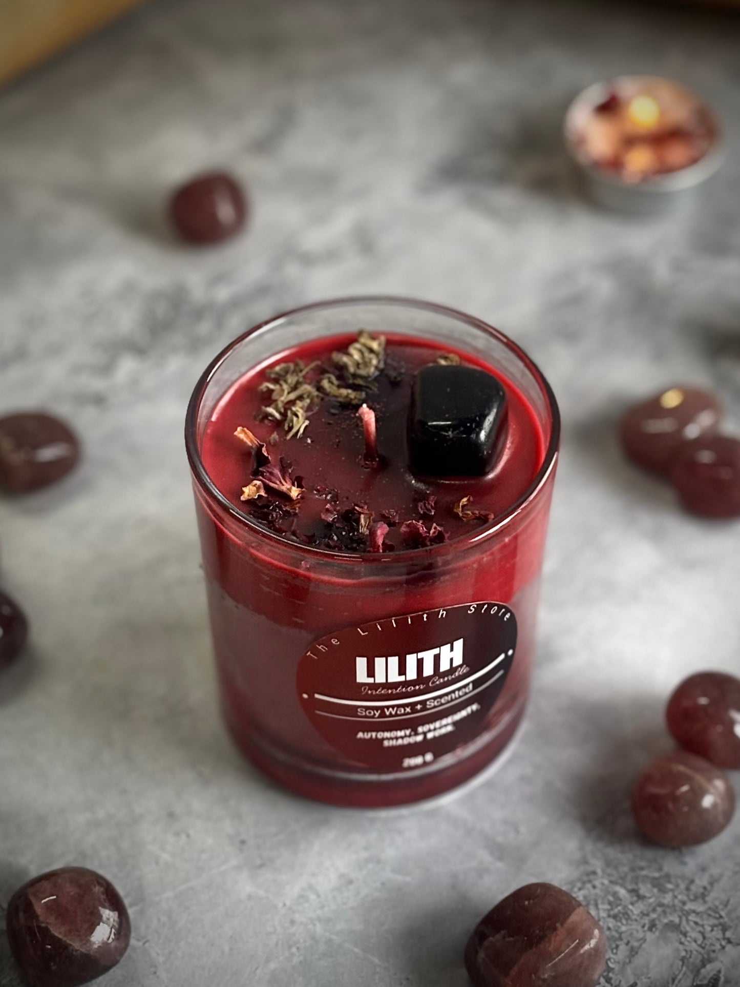 Lilith Altar Candle – 200 g Soy Wax Jar Candle for Ritual & Devotion