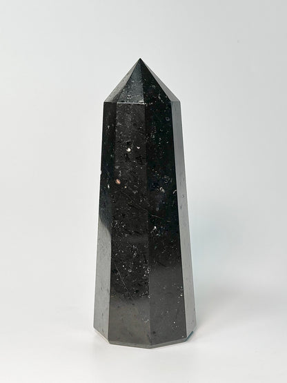 Eight Facet Black Tourmaline Tower – 766g - Bold Presence & Timeless Design