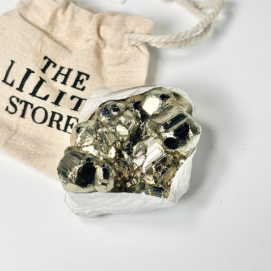Peruvian Pyrite Cluster – 155g -Golden Brilliance & Striking Presence