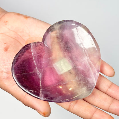 Multi Fluorite Heart-Shaped Bowl