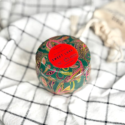 Sweet Love Tin Container Soy Intention Candle - 100 g