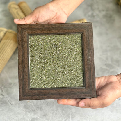 Pyrite Dust Frame 6"  | Prosperity & Financial Abundance