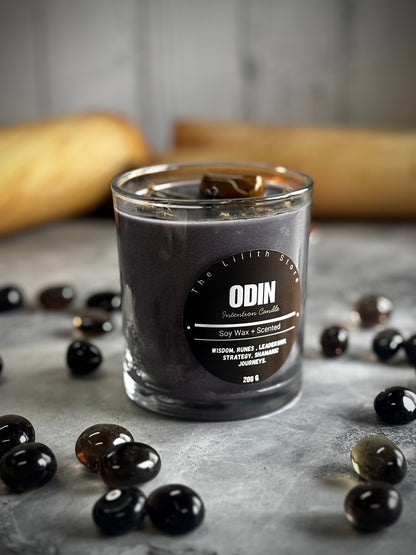 Odin Altar Candle – 200 g Soy Wax Jar Candle for Ritual & Devotion