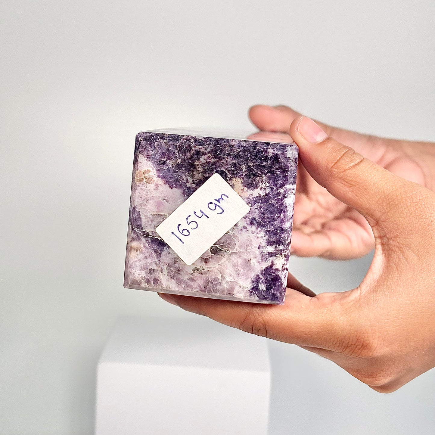 Lepidolite Four-Facet Tower – 1654 g - Calm the Mind • Ease Anxiety • Support Emotional Healing