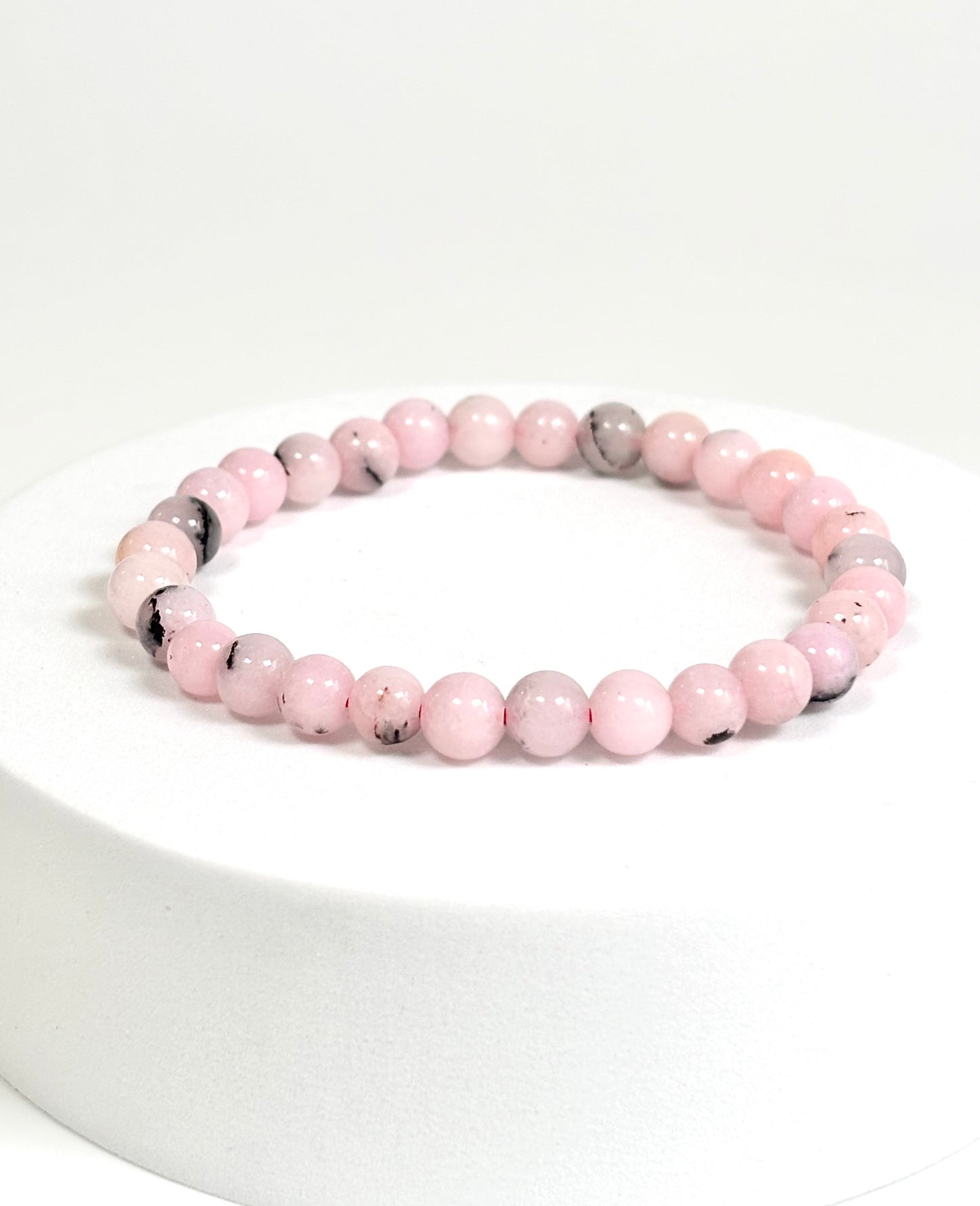 Pink Opal Bead Bracelet  - 6mm | Calm