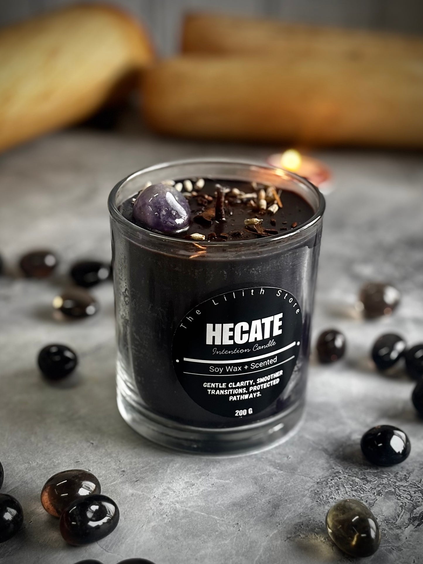 Hecate Altar Candle – 200 g Soy Wax Jar Candle for Ritual & Devotion
