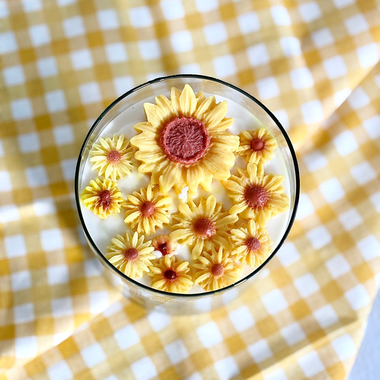 Sunflower Soy Wax Decorative Jar Scented Candle