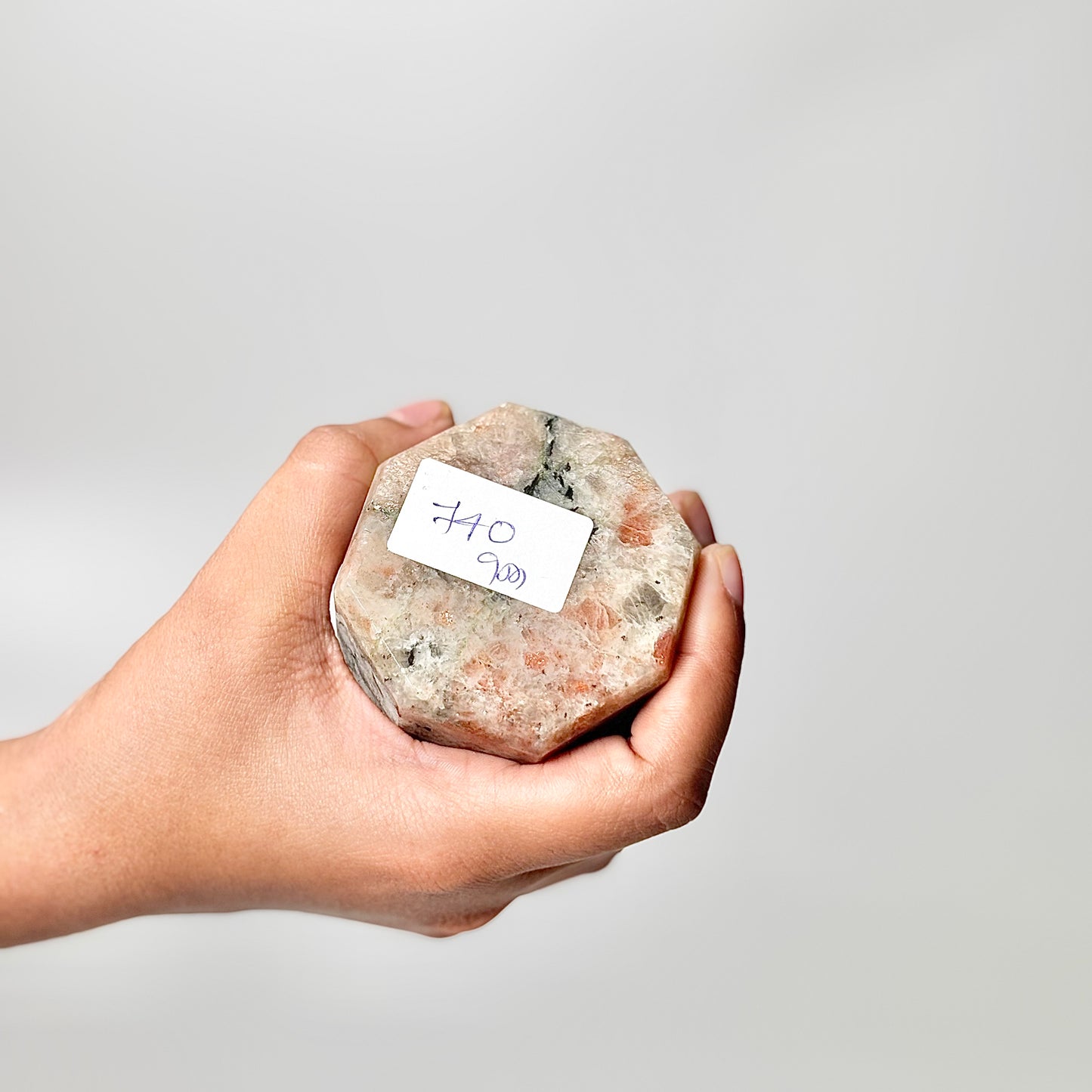 Eight Facet Sunstone Tower – 740g - Radiance, Warmth & Uplifting Energy