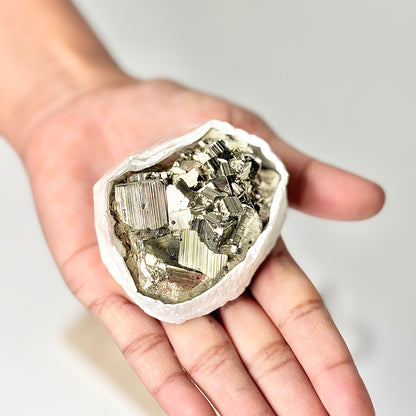 Peruvian Pyrite Cluster – 200g -Golden Brilliance & Striking Presence