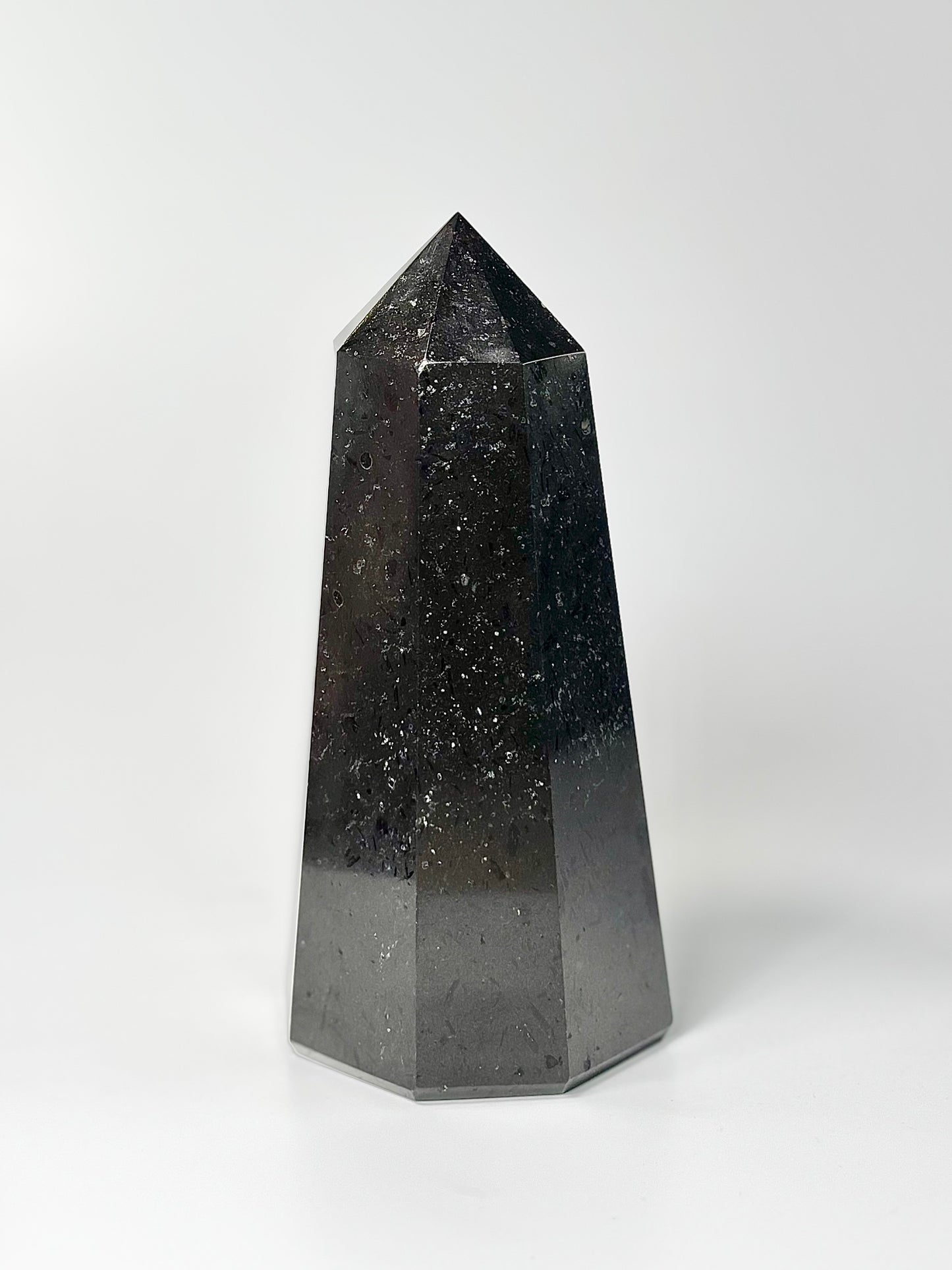 Eight Facet Black Tourmaline Tower – 1.3 kg - Bold Presence & Timeless Design