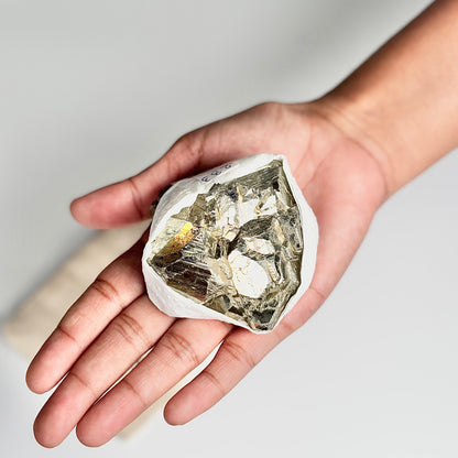 Peruvian Pyrite Cluster – 233g -Golden Brilliance & Striking Presence