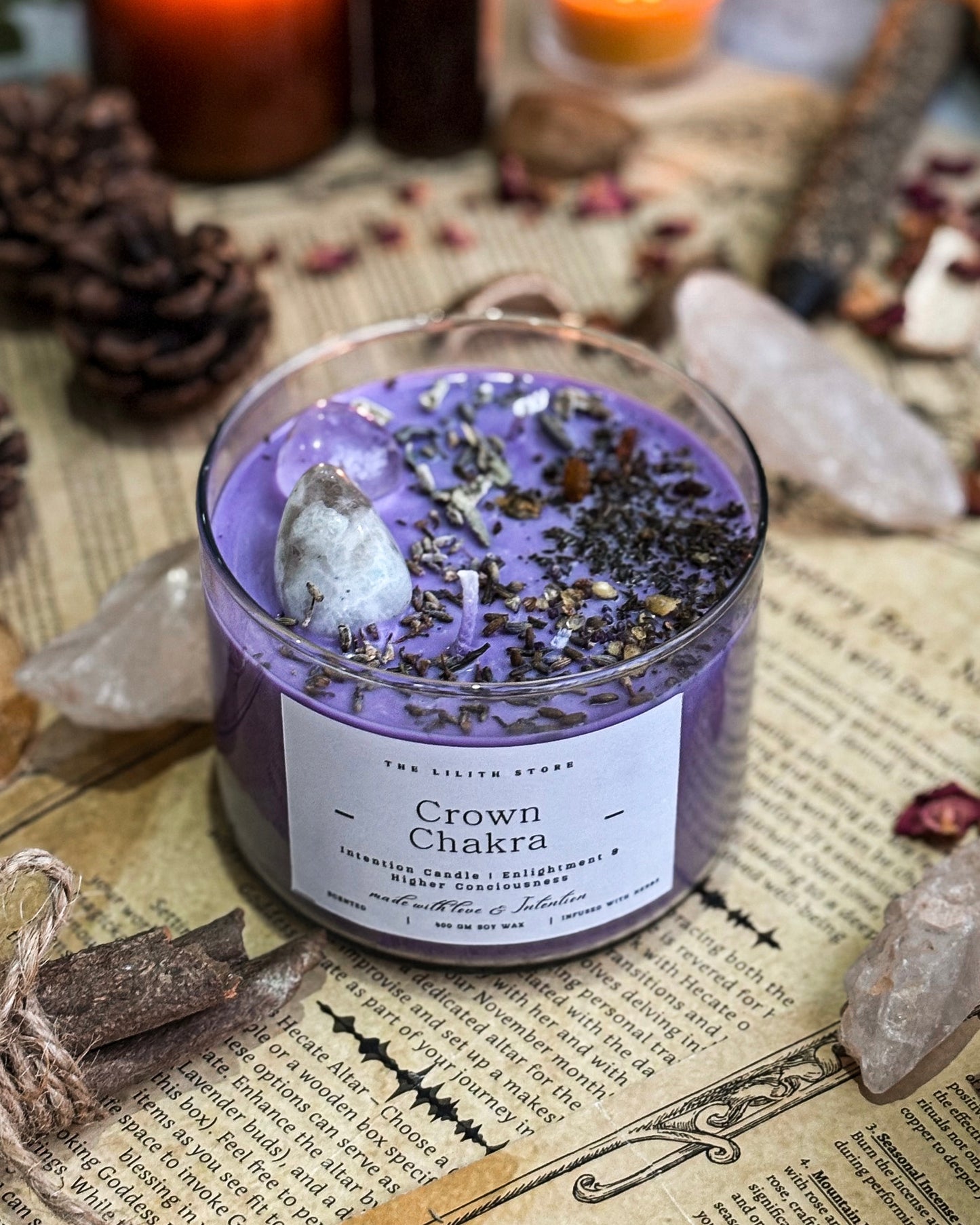 Crown Chakra Intention Candle