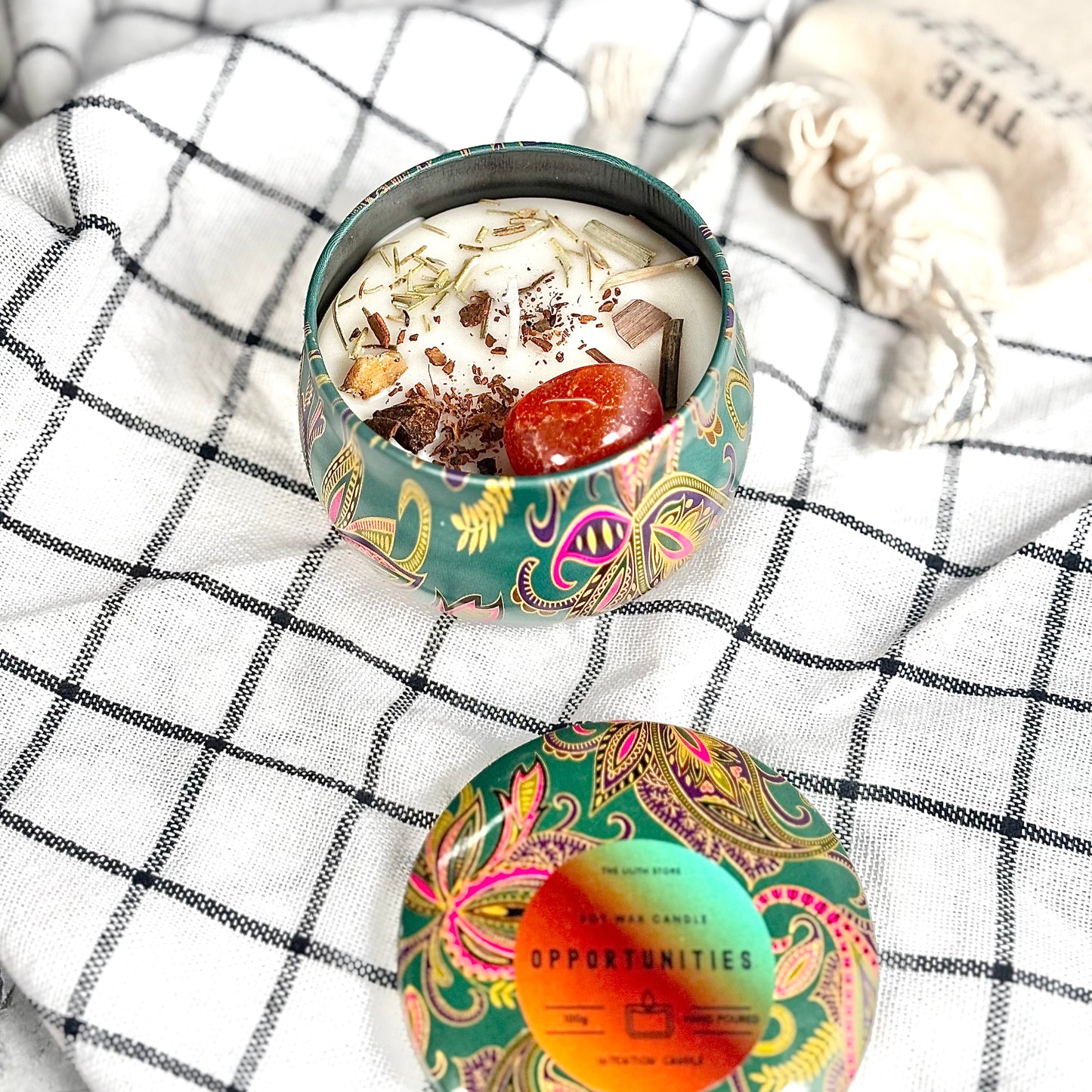 Motivation Tin Container Soy Intention Candle - 100 g