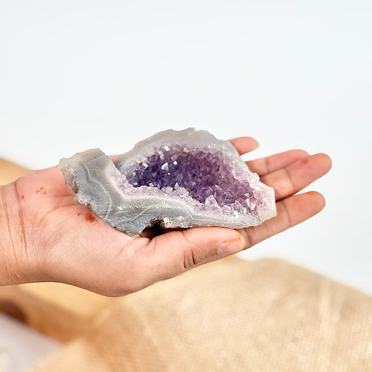 Amethyst Cluster - 128 Gm | Helps activating Third Eye & Psychic abilities