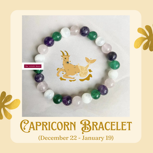 Capricorn Zodiac Bead Bracelet