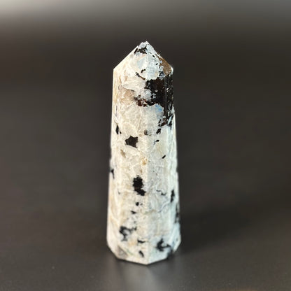 Rainbow Moonstone Large Tower - 485 Gm | Compassion & empathy