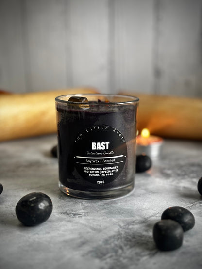 Bast Altar Candle – 200 g Scented Soy Wax Jar Candle for Ritual & Devotion