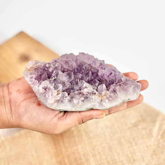 Amethyst Cluster - 331 Gm | Helps activating Third Eye & Psychic abilities