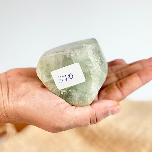 Green Fluorite Free Form ( Little Purple Inclusion) - | Focus & Concentration