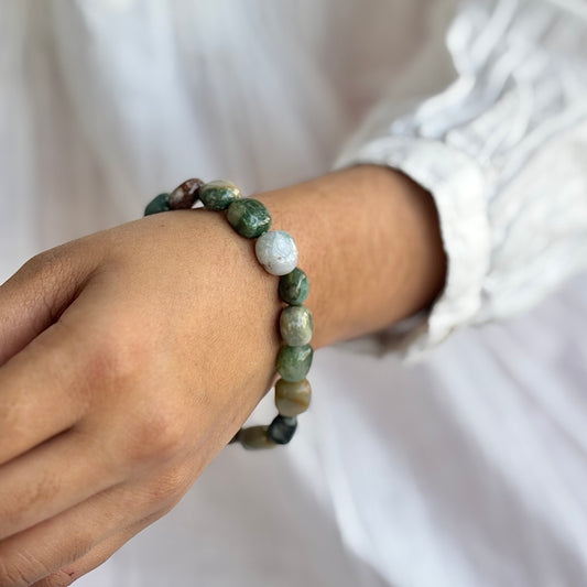 Bloodstone Mini Tumble Bracelet | Stone for Getting rid of anxiety & depression