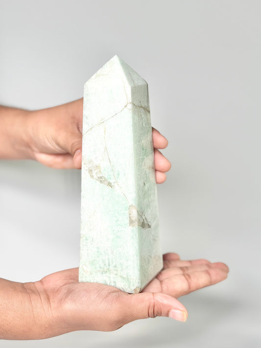 Four Facet Amazonite Tower – 780g - Soothing Colour & Grounded Form
