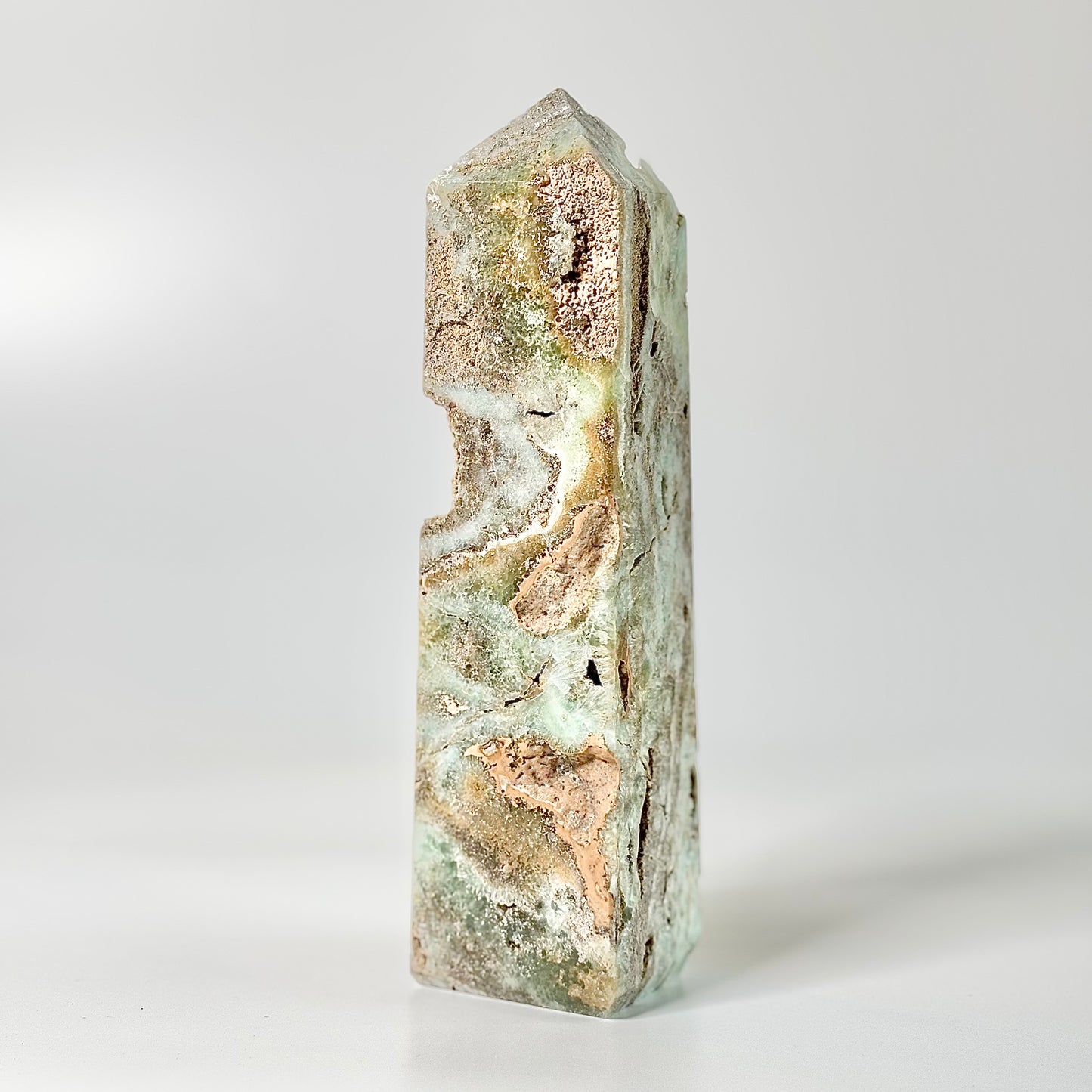 Blue Aragonite Four-Facet Tower 780 Gm – Calming Energy & Emotional Healing
