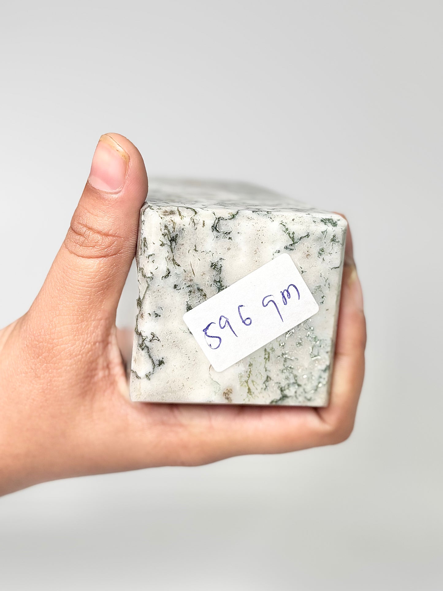 Four Facet Moss Agate Tower – 596g - Nature-Inspired Calm & Grounded Beauty