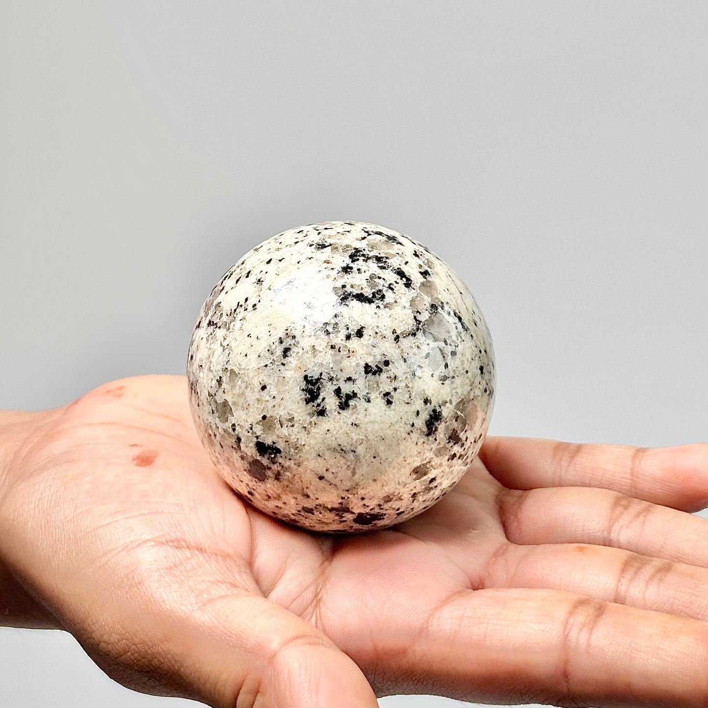 Dalmatian Jasper Sphere - Promotes Joy & Release Negativity