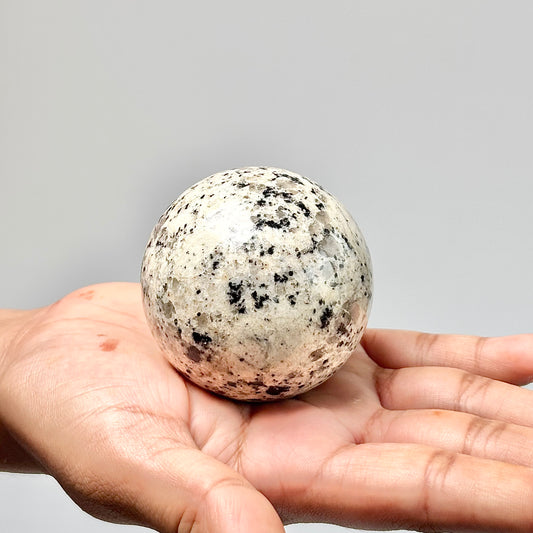 Dalmatian Jasper Sphere - Promotes Joy & Release Negativity
