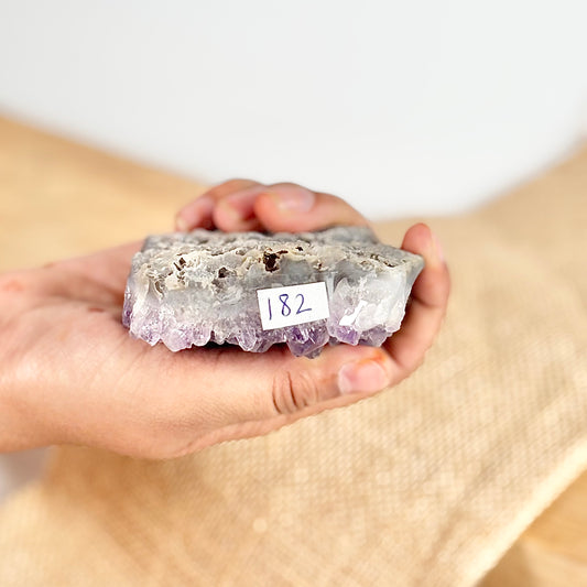 Amethyst Cluster - 182 Gm |  Helps activating Third Eye & Psychic abilities