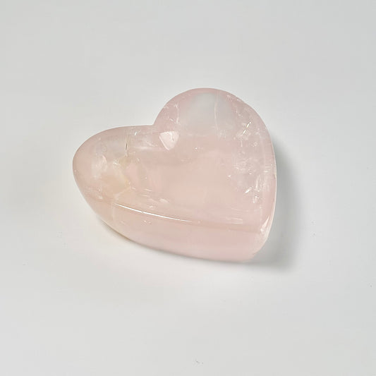 This Rose Quartz Heart-Shaped Bowl