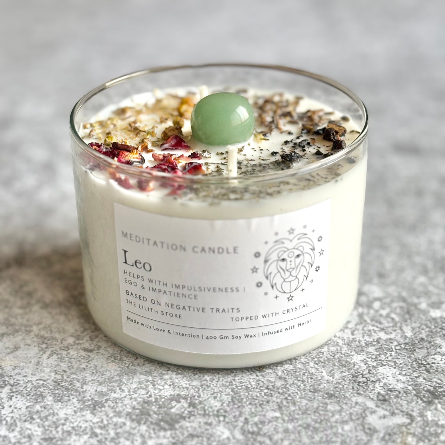 Leo Zodiac Soy Intention Candle | 400 Gm