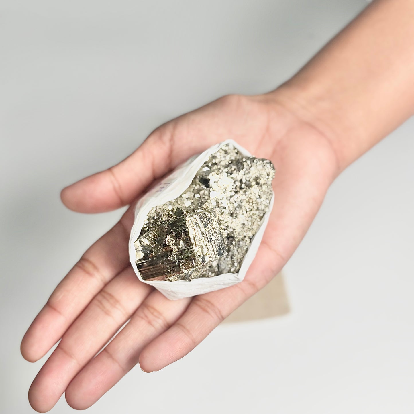 Peruvian Pyrite Cluster – 171g - Golden Brilliance & Striking Presence