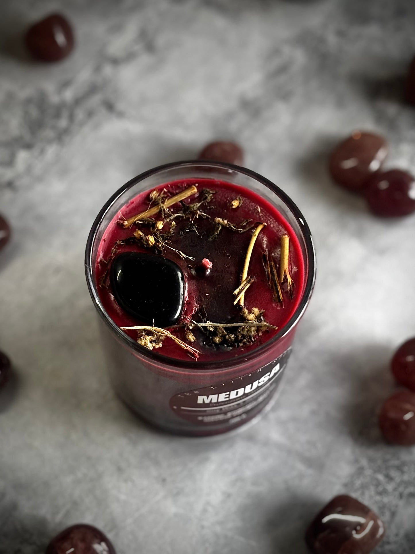 Medusa Altar Candle – 200 g Soy Wax Jar Candle for Ritual & Devotion