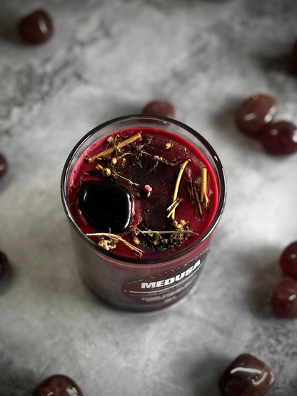 Medusa Altar Candle – 200 g Soy Wax Jar Candle for Ritual & Devotion